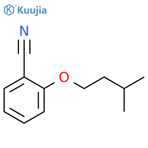 2-(3-methylbutoxy)benzonitrile structure