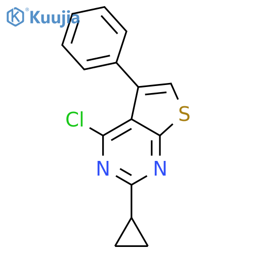 4-Chloro-2-cyclopropyl-5-phenylthieno2,3-dpyrimidine structure