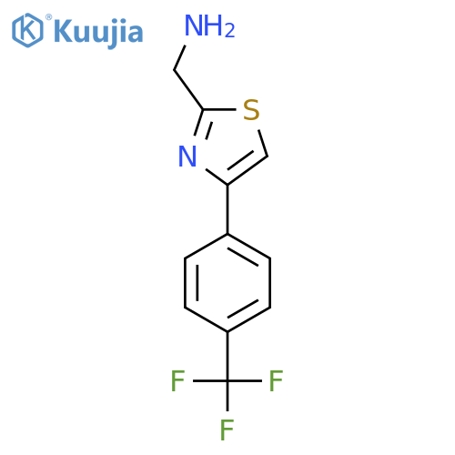 2-Thiazolemethanamine, 4-[4-(trifluoromethyl)phenyl]- structure
