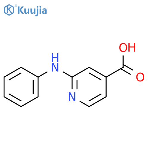 2-Anilinoisonicotinic acid structure