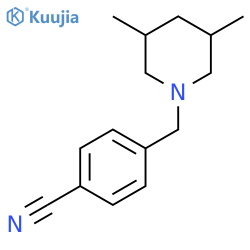 4-(3,5-dimethylpiperidin-1-yl)methylbenzonitrile structure