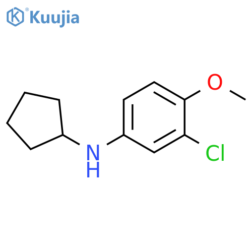 3-chloro-N-cyclopentyl-4-methoxyaniline structure