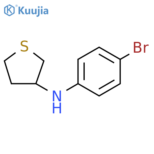 N-(4-bromophenyl)thiolan-3-amine structure