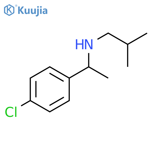 1-(4-chlorophenyl)ethyl(2-methylpropyl)amine structure