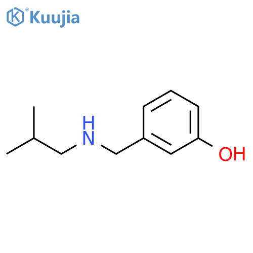 3-{(2-Methylpropyl)aminomethyl}phenol structure