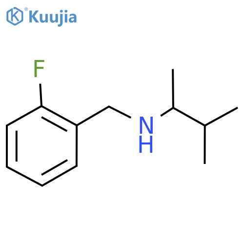 [(2-Fluorophenyl)methyl](3-methylbutan-2-yl)amine structure