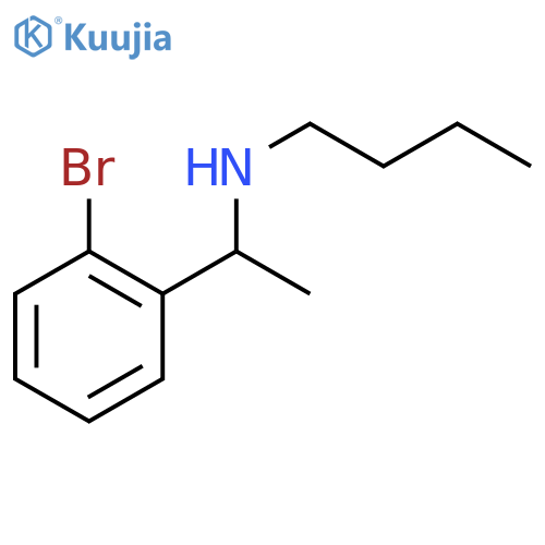 1-(2-bromophenyl)ethyl(butyl)amine structure