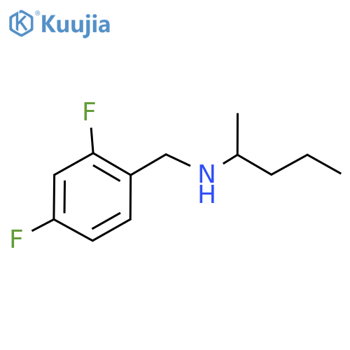 [(2,4-Difluorophenyl)methyl](pentan-2-yl)amine structure