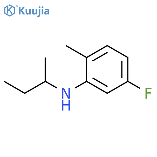 N-(butan-2-yl)-5-fluoro-2-methylaniline structure