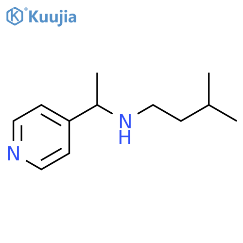 (3-methylbutyl)[1-(pyridin-4-yl)ethyl]amine structure