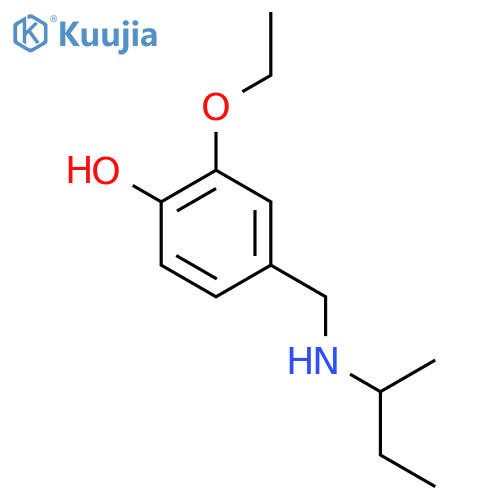 4-{[(Butan-2-yl)amino]methyl}-2-ethoxyphenol structure