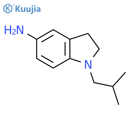 1-(2-Methylpropyl)-2,3-dihydro-1H-indol-5-amine structure
