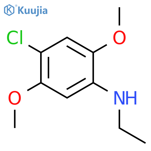 4-chloro-N-ethyl-2,5-dimethoxyaniline structure