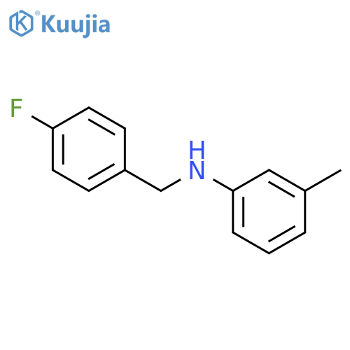 N-(4-Fluorobenzyl)-3-methylaniline structure