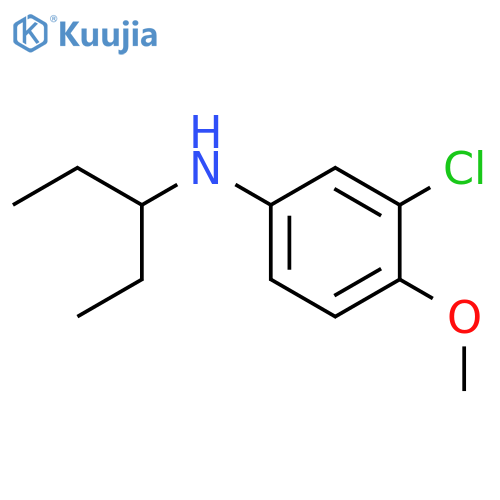 3-chloro-4-methoxy-N-(pentan-3-yl)aniline structure