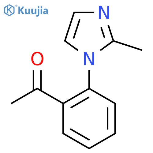 1-2-(2-methyl-1H-imidazol-1-yl)phenylethan-1-one structure