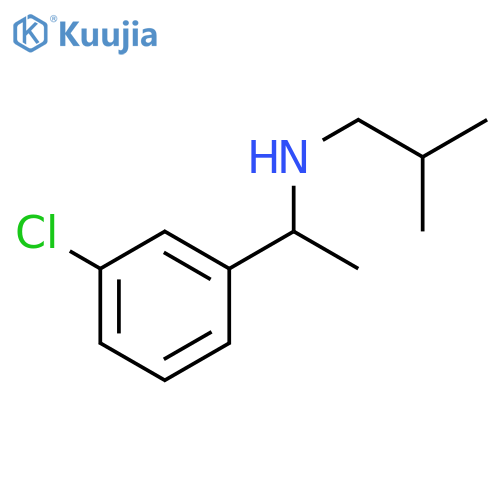 1-(3-chlorophenyl)ethyl(2-methylpropyl)amine structure