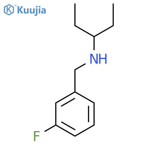 (3-fluorophenyl)methyl(pentan-3-yl)amine structure