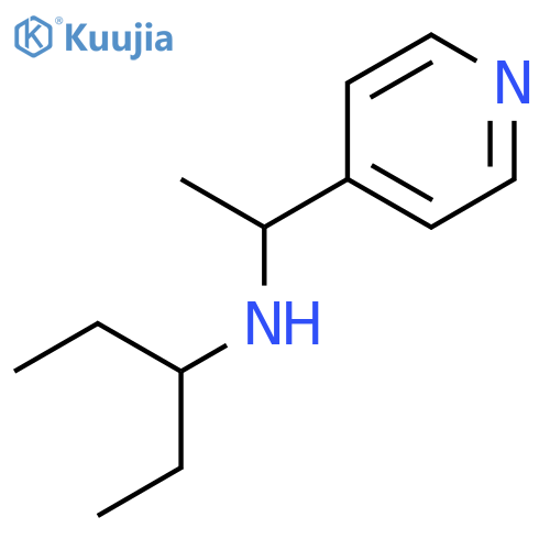 (pentan-3-yl)[1-(pyridin-4-yl)ethyl]amine structure