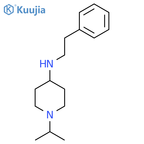 N-(2-phenylethyl)-1-(propan-2-yl)piperidin-4-amine structure