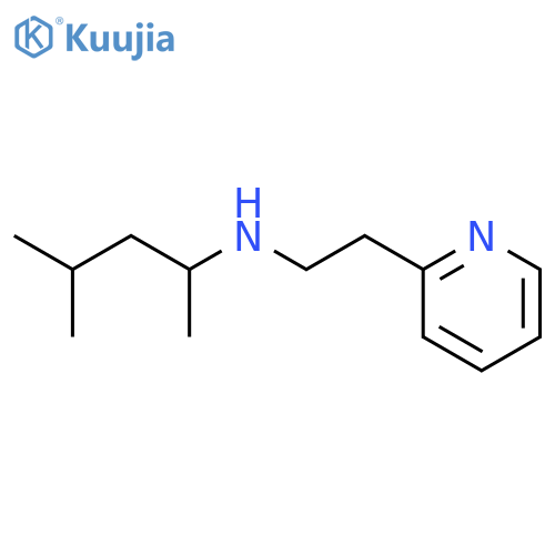 (4-methylpentan-2-yl)[2-(pyridin-2-yl)ethyl]amine structure
