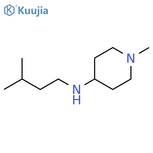 1-methyl-N-(3-methylbutyl)piperidin-4-amine structure