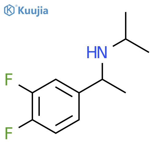 1-(3,4-difluorophenyl)ethyl(propan-2-yl)amine structure