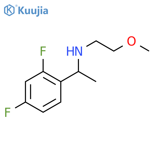 1-(2,4-difluorophenyl)ethyl(2-methoxyethyl)amine structure