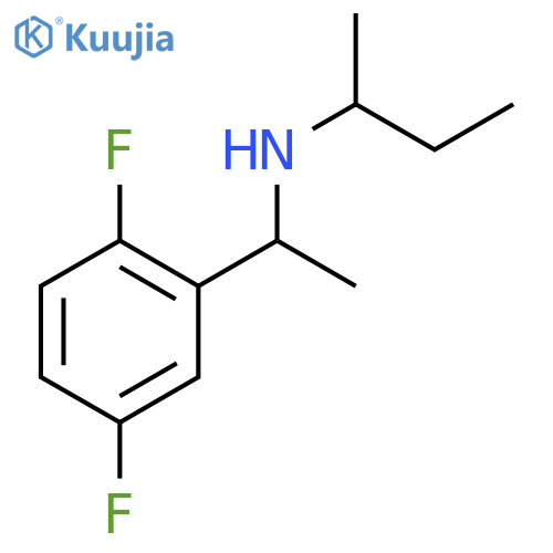 (butan-2-yl)1-(2,5-difluorophenyl)ethylamine structure