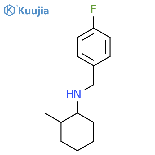N-[(4-Fluorophenyl)methyl]-2-methylcyclohexan-1-amine structure