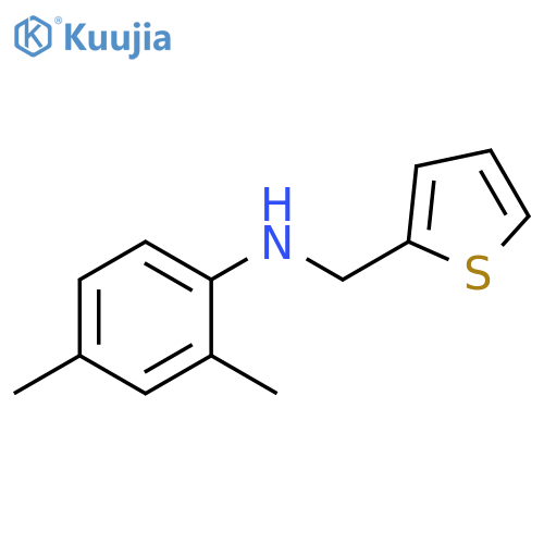 2,4-dimethyl-N-(thiophen-2-yl)methylaniline structure