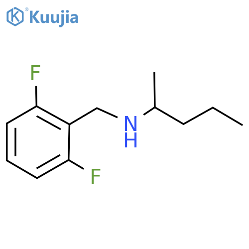 [(2,6-Difluorophenyl)methyl](pentan-2-yl)amine structure