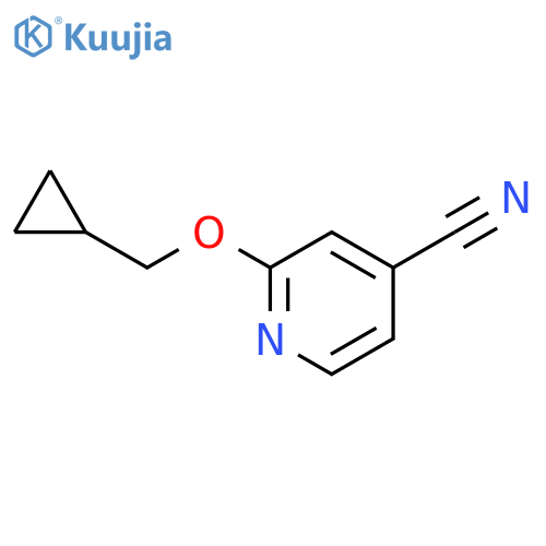 2-(Cyclopropylmethoxy)pyridine-4-carbonitrile structure