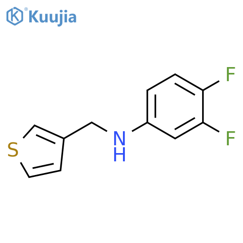 3,4-difluoro-N-(thiophen-3-yl)methylaniline structure
