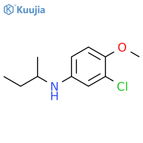 N-(butan-2-yl)-3-chloro-4-methoxyaniline structure