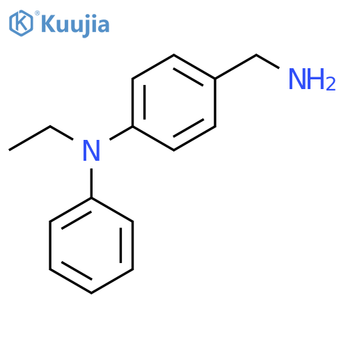 4-(aminomethyl)-N-ethyl-N-phenylaniline structure