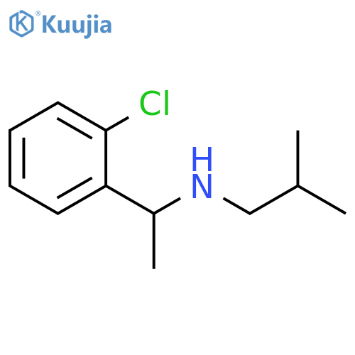 1-(2-Chlorophenyl)ethyl(2-methylpropyl)amine structure