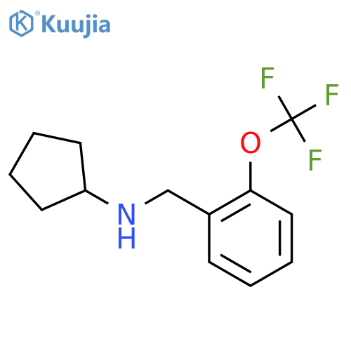 N-{2-(Trifluoromethoxy)phenylmethyl}cyclopentanamine structure