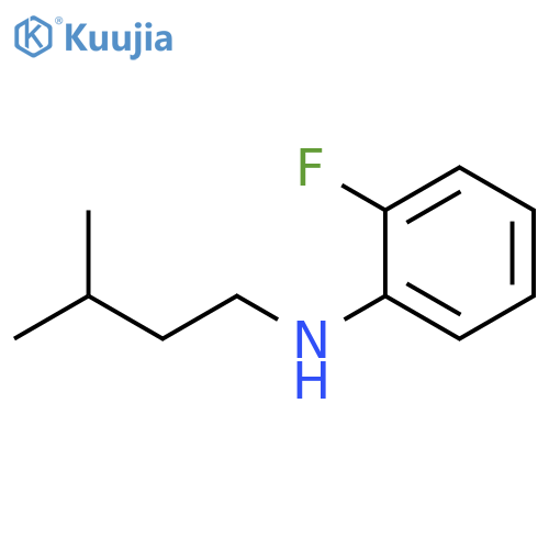 2-fluoro-N-(3-methylbutyl)aniline structure
