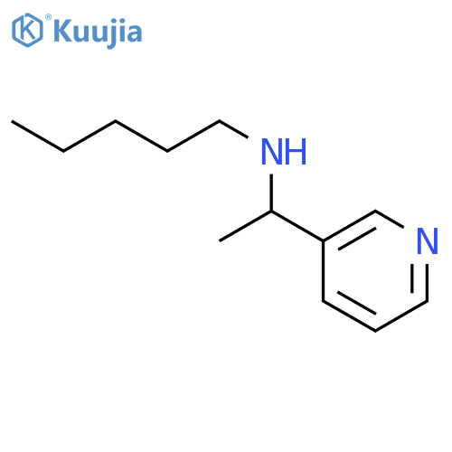 pentyl[1-(pyridin-3-yl)ethyl]amine structure