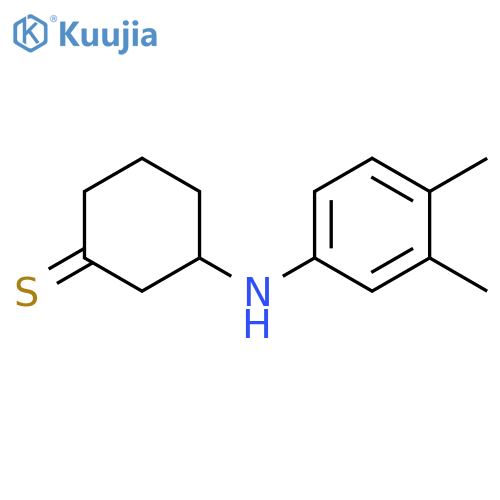 N-(3,4-dimethylphenyl)thiolan-3-amine structure