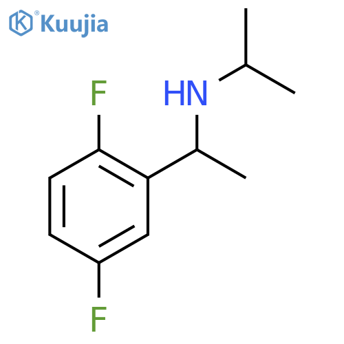 1-(2,5-difluorophenyl)ethyl(propan-2-yl)amine structure