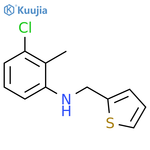 3-chloro-2-methyl-N-(thiophen-2-yl)methylaniline structure
