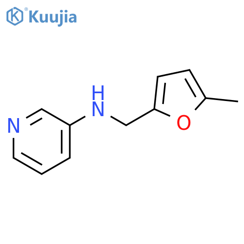 N-[(5-methylfuran-2-yl)methyl]pyridin-3-amine structure