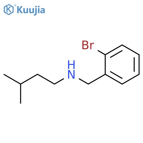 (2-bromophenyl)methyl(3-methylbutyl)amine structure