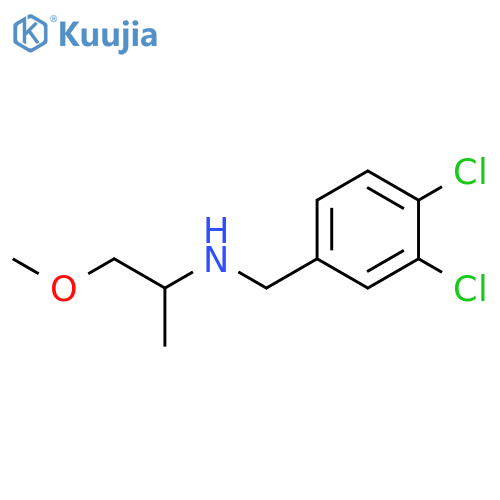 (3,4-dichlorophenyl)methyl(1-methoxypropan-2-yl)amine structure