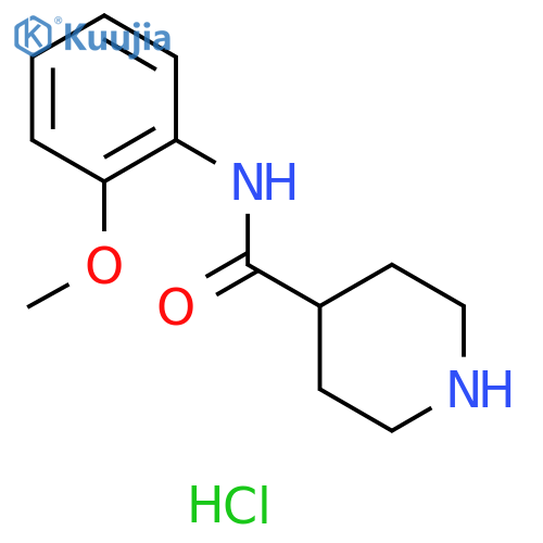 N-(2-methoxyphenyl)piperidine-4-carboxamide hydrochloride structure