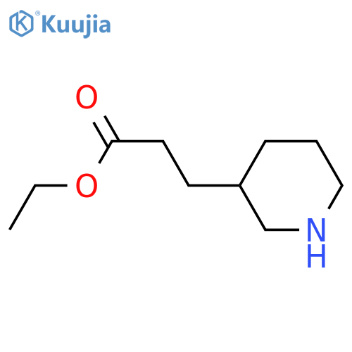 ethyl 3-(piperidin-3-yl)propanoate hydrochloride structure