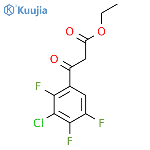 Ethyl 3-(3-chloro-2,4,5-trifluorophenyl)-3-oxopropanoate structure