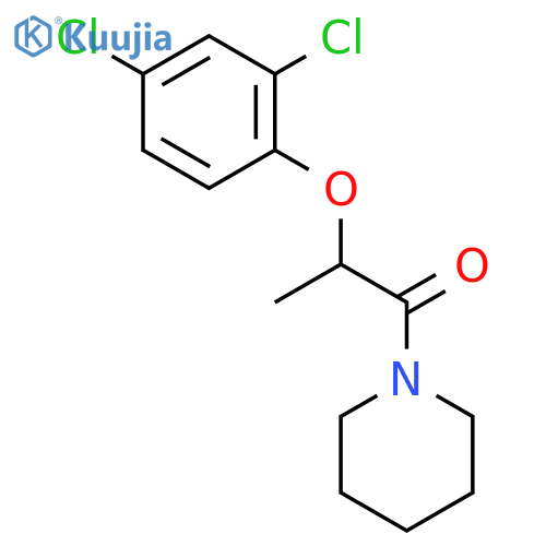 2-(2,4-Dichlorophenoxy)-1-(1-piperidyl)-1-propanone structure